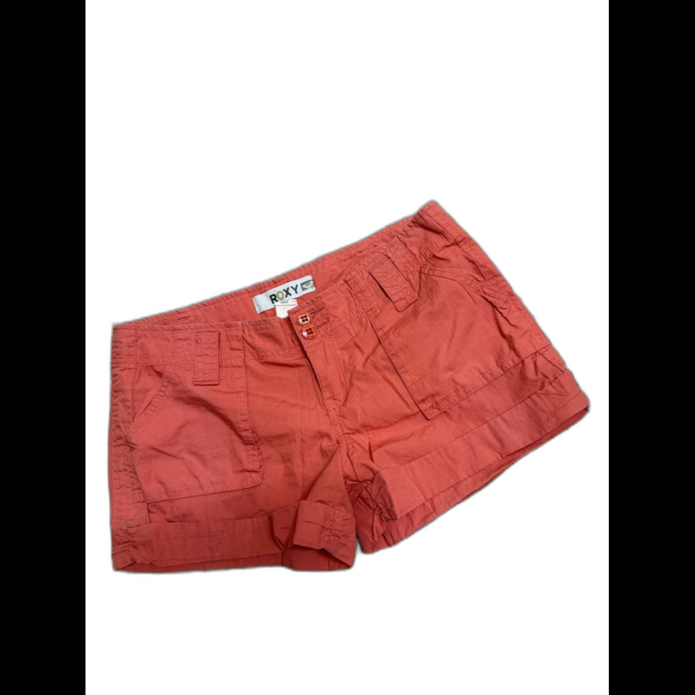 Roxy Coral Cargo-Style Jean Shorts